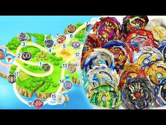 BEYBLADE BATTLE ISLAND CHALLENGE! | Board Game-style Battle Competition! | Beyblade Burst GT/Rise