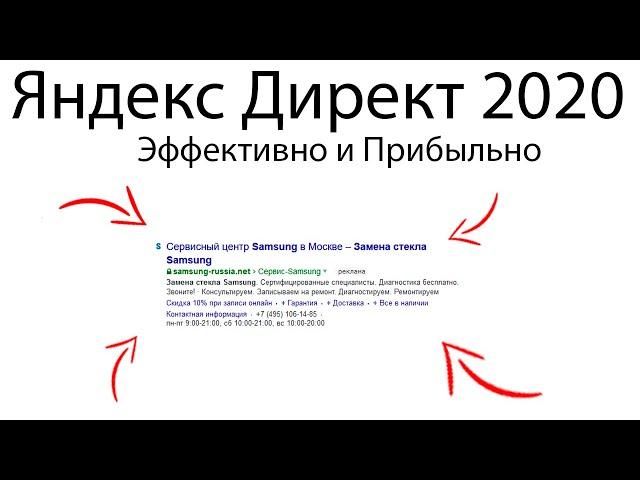 ЯНДЕКС.ДИРЕКТ 2020. ПРИБЫЛЬНАЯ И ЭФФЕКТИВНАЯ НАСТРОЙКА РЕКЛАМЫ