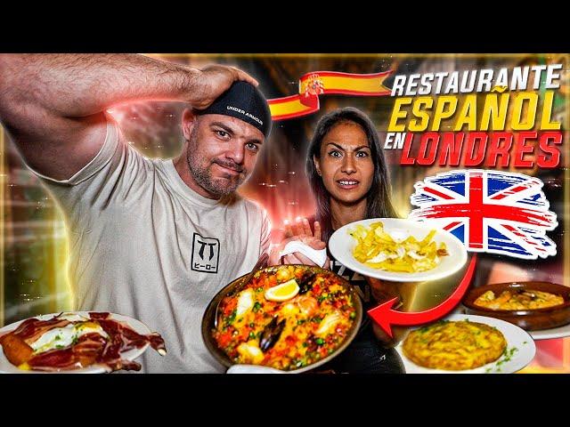 COMIENDO EN UN RESTAURANTE ESPAÑOL EN LONDRES  *LA FAMOSA PAELLA CON COSAS* mmm que ricoo  Vs 