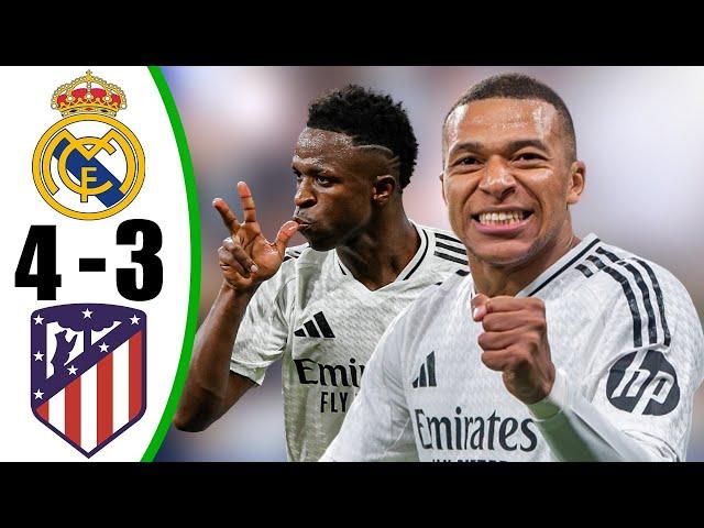 Real Madrid vs Atletico Madrid 4-3 - All Goals & Highlights - 2024