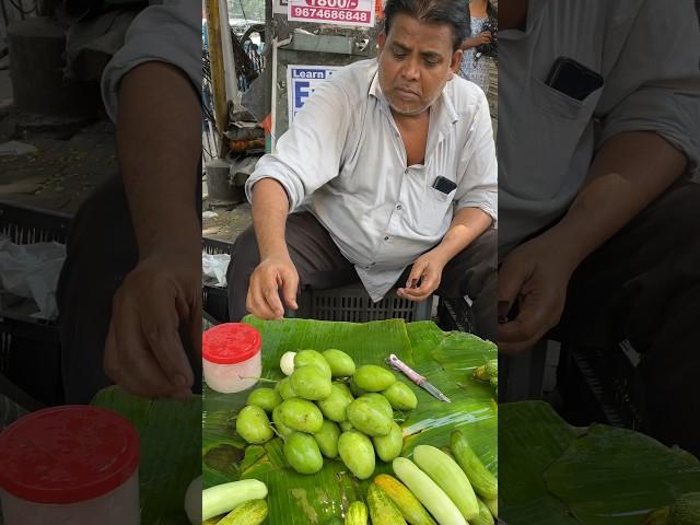 Must Try Street food in India - Green Mango Chaat Masala #shorts