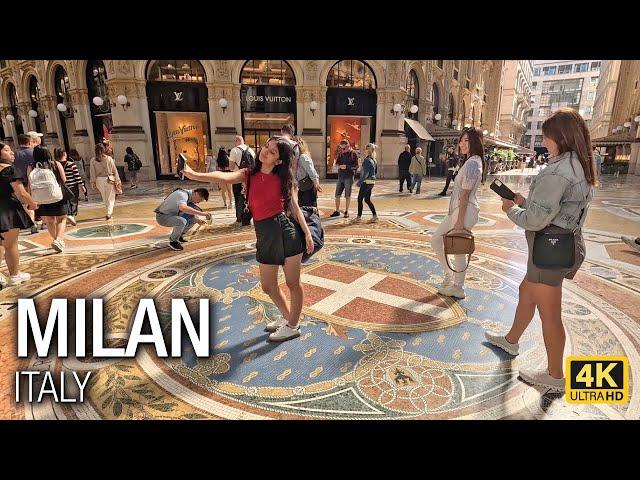 Milan, Italy  Detailed Walking Tour of Milan’s Streets in 4K