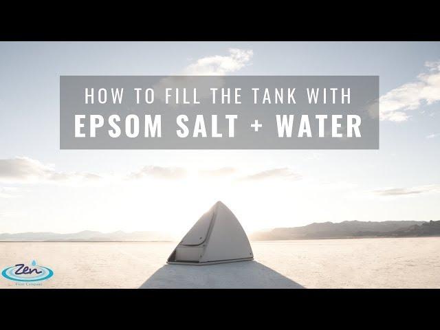 How To Fill Tank With Epsom Salt Water Solution