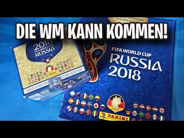 PANINI FIFA WM RUSSLAND 2018 Sticker Display Box Opening/Unboxing 500 Sticker!