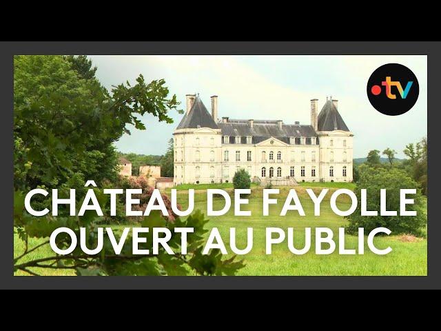 Patrimoine : le château de Fayolle s'ouvre au public