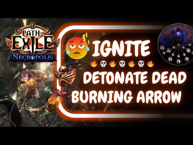 [PoE 3.24] Ignite Burning Arrow CoC Detonate Dead Elementalist Starter Teaser for 3.25