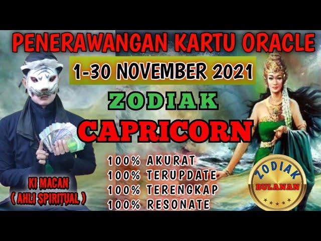 ZODIAK CAPRICORN BULAN NOVEMBER 2021 | RAMALAN TAROT KI MACAN | LENGKAP DAN AKURAT |