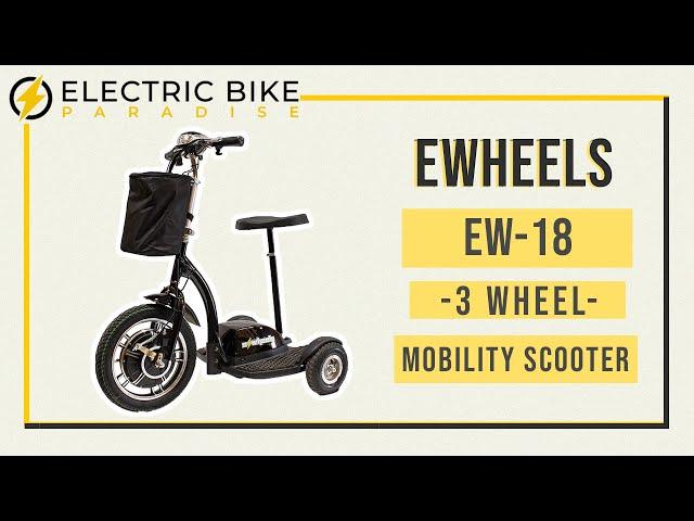 EWheels EW-18 STAND-N-RIDE Three Wheel Mobility Scooter Review by Electric Bike Paradise