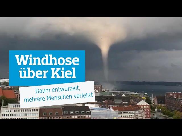 Windhose über Kiel riss Menschen ins Wasser