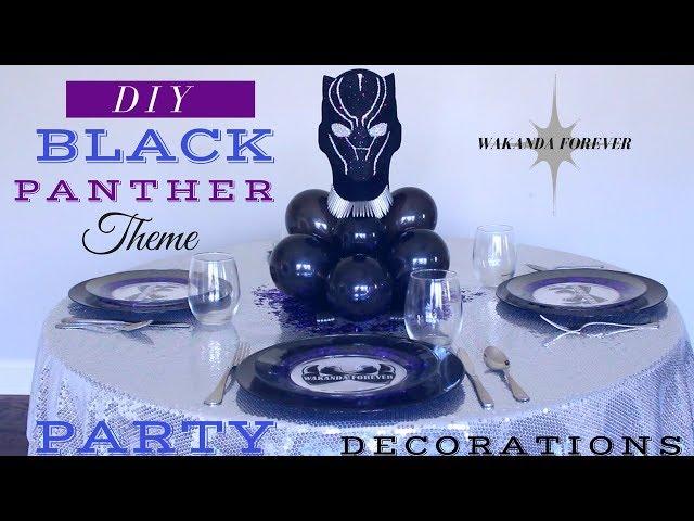 Black Panther Party Ideas |  DIY Black Panther Centerpiece