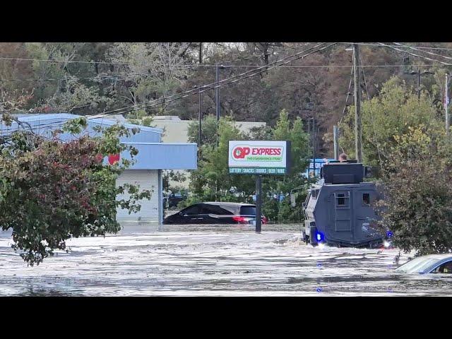 Water Recues on Stonewall Jackson Boulevard