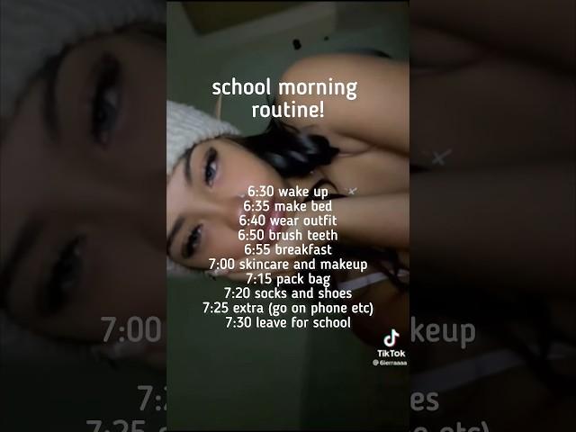 school morning routine!