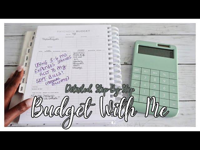 DETAILED, STEP BY STEP, BUDGET WITH ME| ZERO BASED BUDGETING| TAYLORBUDGETS