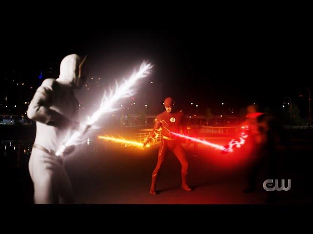 Thawne and Barry vs Godspeed Lightsaber Duel Fight | The Flash | Heart of the Matter, Pt 2 7x18 (HD)