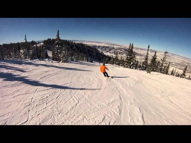 2013 Steamboat - Tim snowboarding