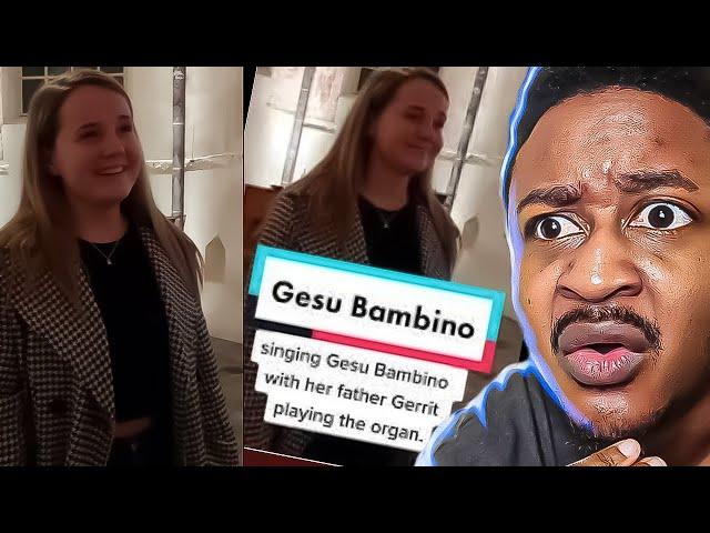 Amira Willighagen  | Gesu Bambino informal recording with her Dad Gerrit playing the organ Reaction