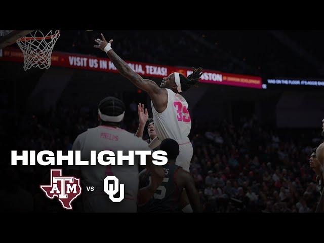 Highlights: Texas A&M 75, Oklahoma 68