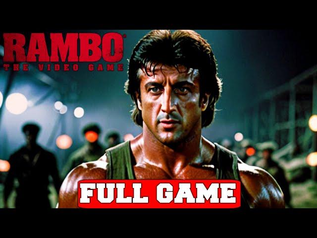 RAMBO THE VIDEO GAME Gameplay Walkthrough FULL GAME No Commentary (PC 4K 60FPS Longplay)