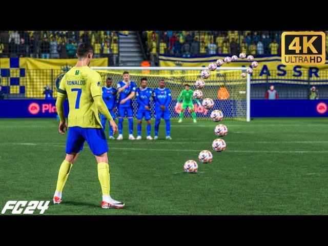 EA FC 24 - Knuckleball Free Kick Compilation  4K