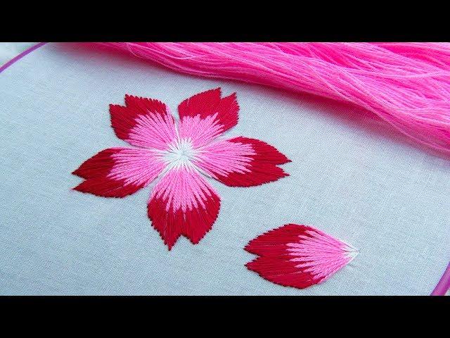 Hand Embroidery Flower Stitch by Nakshi Kantha World