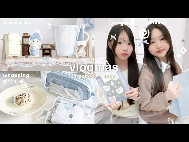 VLOGMAS with jorgina kei ️️ : school christmas party, gifts for friends🪄maono PM450 + flower knows