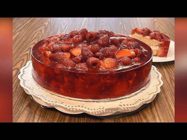 Jello Cake Recipe Bama | آموزش کیک ژله ای باما