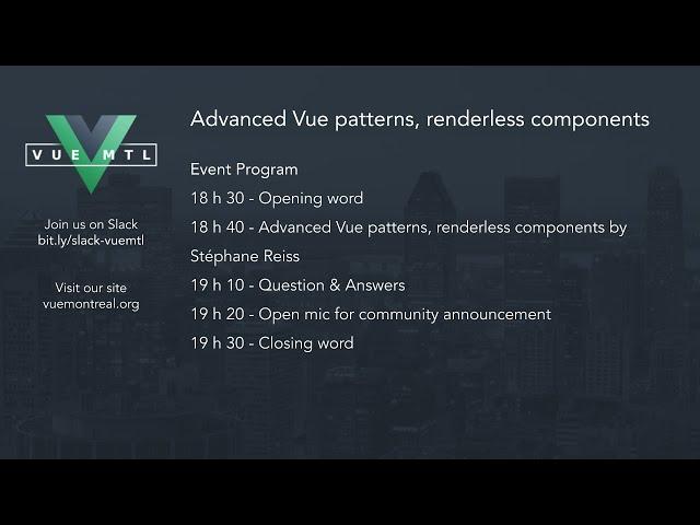 015 - Advanced Vue pattern, renderless components