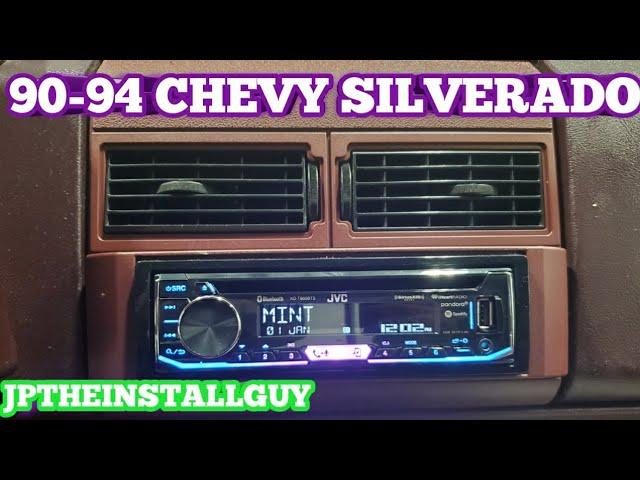 1990-1994 CHEVY SILVERADO radio removal and jvc cd player install