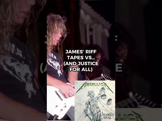 JAMES’ RIFF TAPE VS OFFICIAL RELEASE (AND JUSTICE FOR ALL) #metallica #metal #andjusticeforall