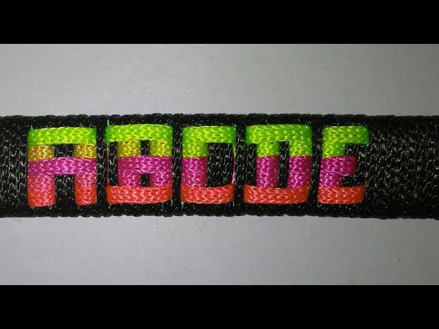 How To Make a Name Bracelet Using Cotton Yarn