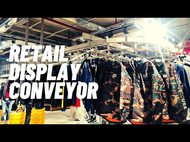 Enclosed Type #OverheadConveyor for Garment #RetailDisplay |  #AlineConveyors