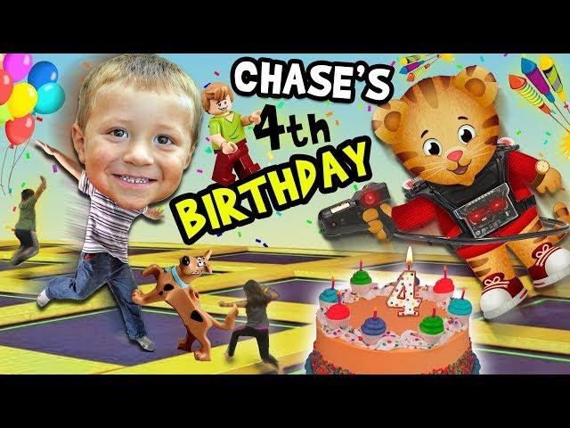 Chase's 4th Birthday Party Adventure! Never Ending Fun with Daniel Tiger Pinata FUNnel V Fam Vlog