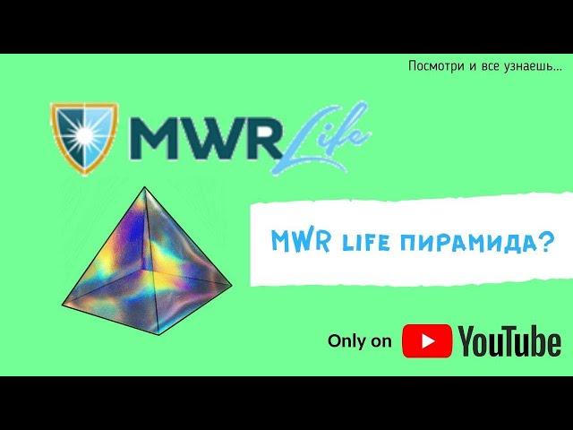 MWR LIFE Пирамида. Лохотрон. Отзывы о компании MWR life