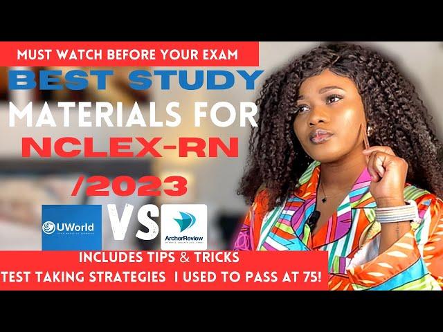 THE BEST STUDY MATERIALS  FOR NCLEX-RN/2024 | MY TOP TIPS, TRICKS  AND TESTING STRATEGIES