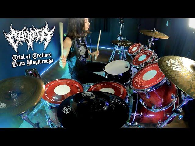 CRYPTA - Trial of Traitors (Drum Playthrough by Luana Dametto)