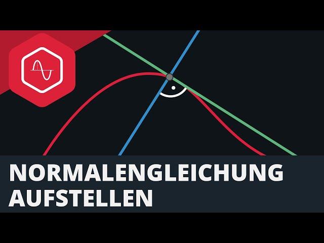 Normalengleichung / Normale aufstellen - Normalenproblem 2