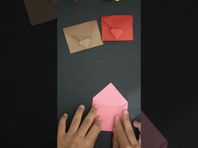 Origami love envelope | ORIGAMI ENVELOPE | Cute Gift Envelope for Valentines Day #shorts