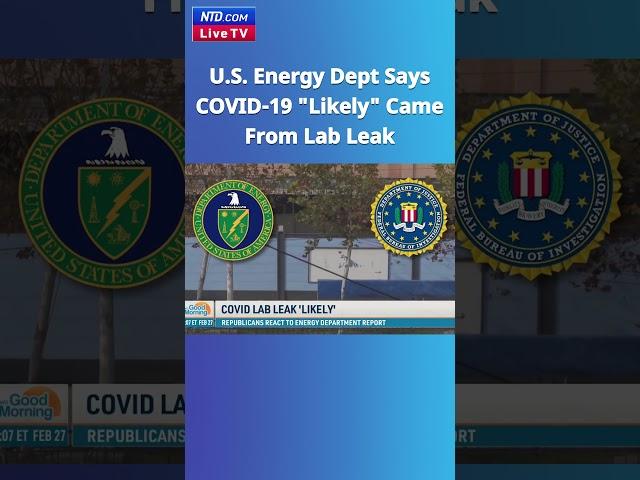 #COVID "Likely" Came from Lab Leak: US Energy Dept. - NTD Good Morning