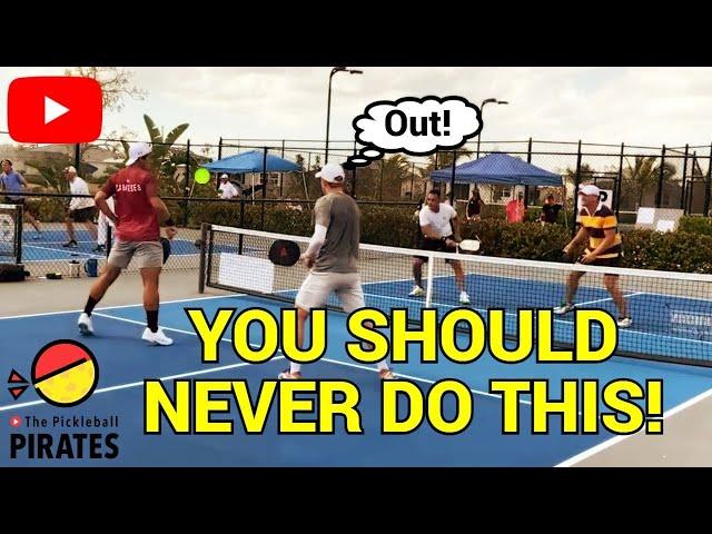 The Single MOST Common Pickleball Shot You DO NOT Want to Hit