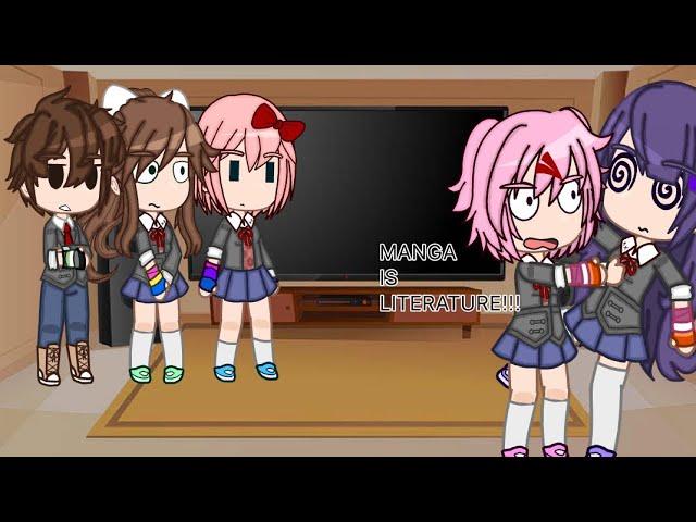 DDLC react to themselves Part 1/2 ||| AU ||| Video contains ships