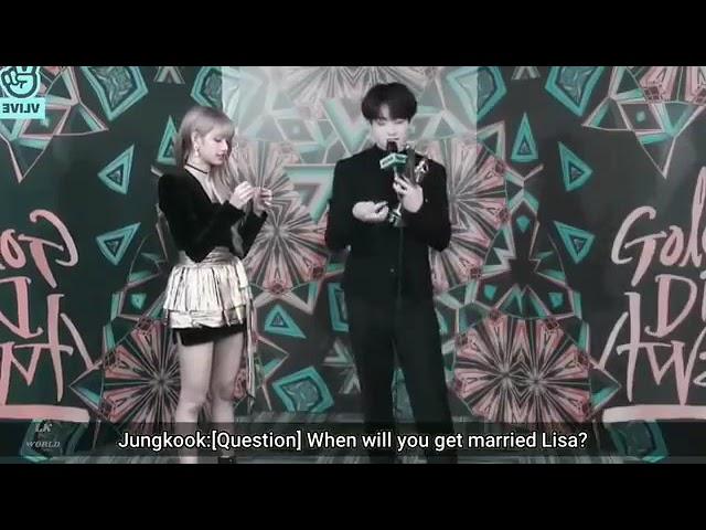 jungkook and Lisa interview  #kooklisa #bts