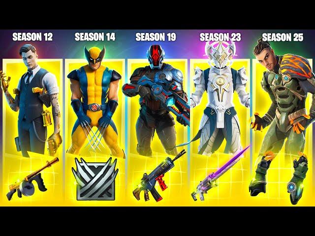 Evolution of All Bosses & Mythic Weapons in Fortnite (Chapter 2 Season 2 - Chapter 4 Season 3)