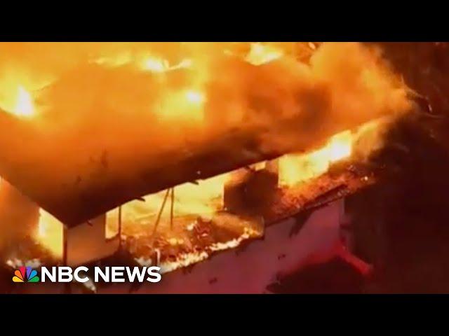 Multiple homes on fire in Studio City