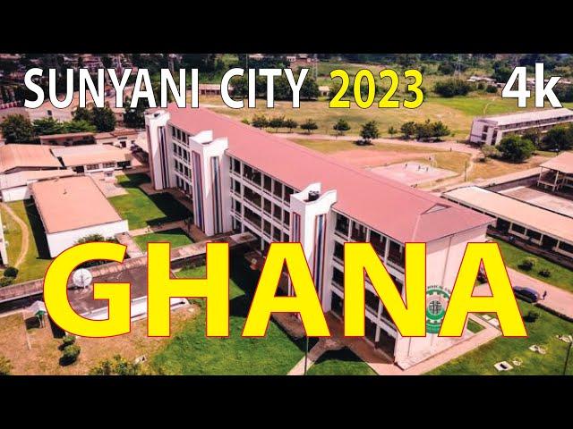 Sunyani City , GHANA 4K By Drone 2023