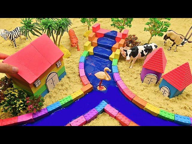 DIY Miniature Kinetic Sand House #7 - Build House in Forest from Kinetic Sand (Satisfying)