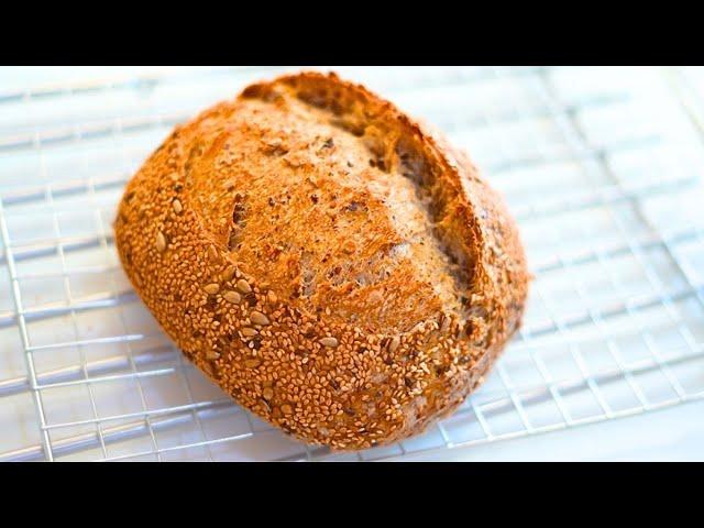 Delicious, Healthy Bread for Breakfast | Healthy Sourdough Bread Recipe! High Protein, High Fiber!