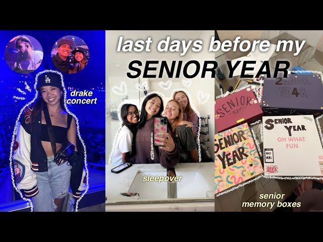 last days of summer before my senior year | weekend trip, drake concert, & sleepover