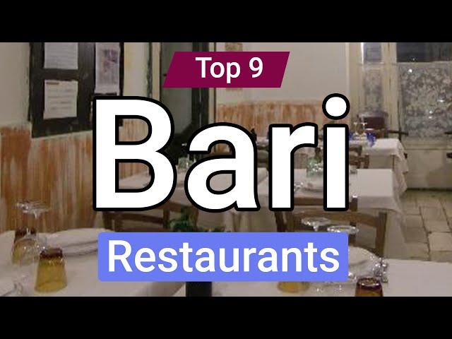 Top 10 Restaurants to Visit in Bari | Italy - English