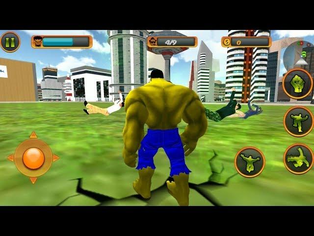 ► Monster Hulk Parkour With His Green Car | Incredible Monster Hero City Battle Rescue Mission