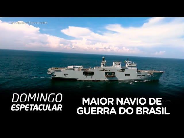 Conheça detalhes do maior navio de guerra do Brasil